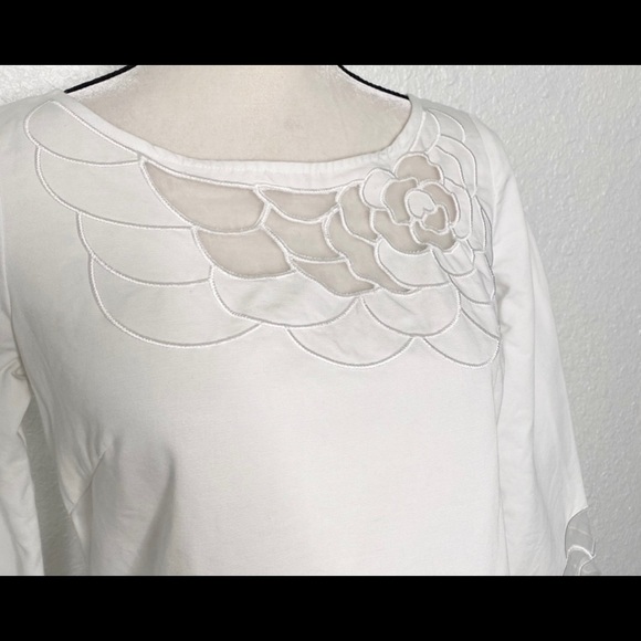 LILLY PULITZER WHITE COTTON DRESS WITH MESH CUTOUTS SZ 4 - Picture 6 of 10